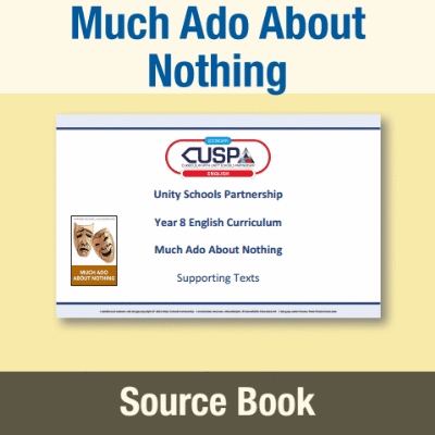 Image of Year 08 English Literature (Much Ado About Nothing) Source Book SB CUSP Resource