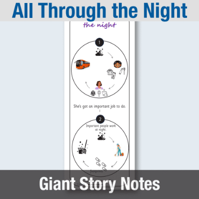 Image of EY All Through the Night - Giant Story Notes GSN CUSP Resource