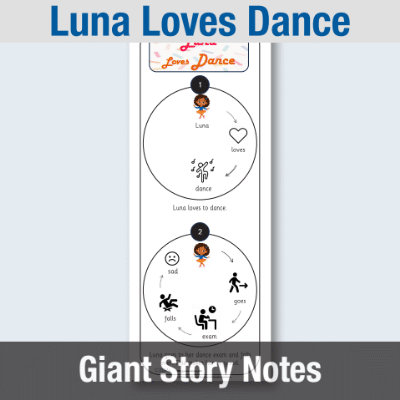 Image of EY Luna Loves Dance - Giant Story Notes GSN CUSP Resource