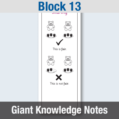 Image of EY Maths Block 13 - Giant Knowledge Notes GKN CUSP Resource