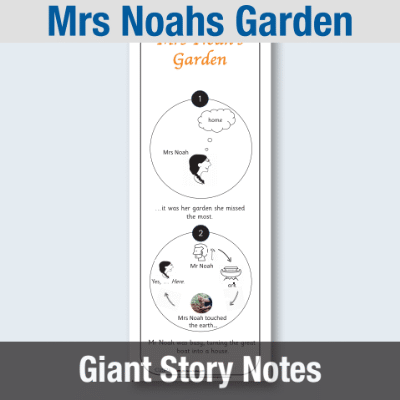 Image of EY Mrs Noahs Garden - Giant Story Notes GSN CUSP Resource
