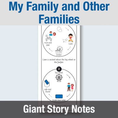 Image of EY My Family and Other Families - Giant Story Notes GSN CUSP Resource