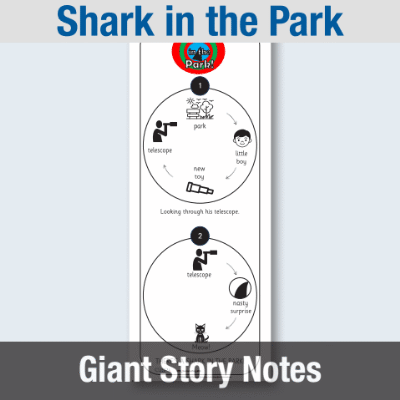 Image of EY Shark in the Park - Giant Story Notes GSN CUSP Resource