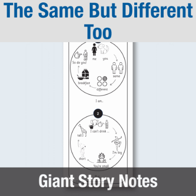 Image of EY The Same But Different Too - Giant Story Notes GSN CUSP Resource