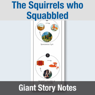 Image of EY The Squirrels who Squabbled - Giant Story Notes GSN CUSP Resource