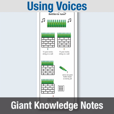 Image of EY Using Voices - Giant Knowledge Notes GKN CUSP Resource