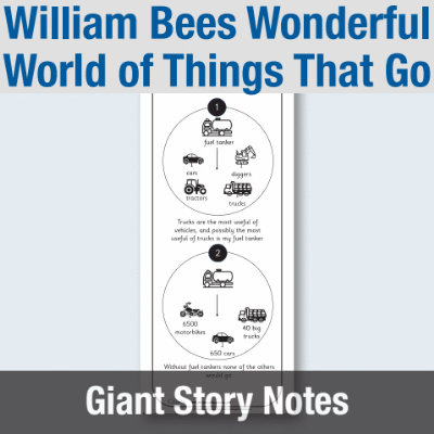 Image of EY William Bees Wonderful World of things that go - Giant Story Notes GSN CUSP Resource