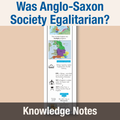 Image of Year 10 History (To what extent was Anglo Saxon society egalitarian? ) Knowledge Notes KN CUSP Resource