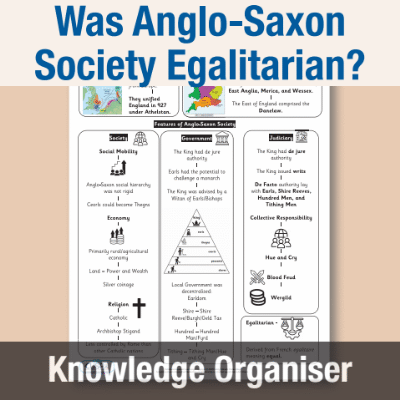Image of Year 10 History (To what extent was Anglo Saxon society egalitarian? ) Knowledge Organiser KO CUSP Resource