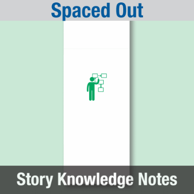 Image of Year 11 Communication (Spaced Out) Story Knowledge Notes CUSP ResourceAccess Autumn 277x102mm Printed in Black;    5 Leaf Set in pads of 16