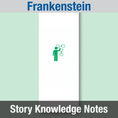 Image of Year 11 Communication (Frankenstein) Story Knowledge Notes CUSP ResourceAccess Autumn 277x102mm Printed in Black;    5 Leaf Set in pads of 16