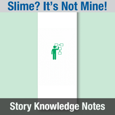 Image of Year 01 Communication (Slime? It's Not Mine!) Story Knowledge Notes CUSP ResourceAccess Autumn 277x102mm Printed in Black;    7 Leaf Set in pads of 16