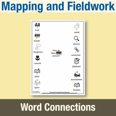 Image of Year 1 Geography (Mapping and Fieldwork) Word Connections WC CUSP Resource