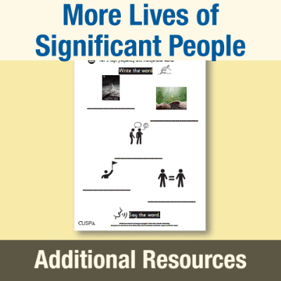 Image of Year 1 History (More Lives of Significant People) AR High Frequency Transferable Words CUSP Resource