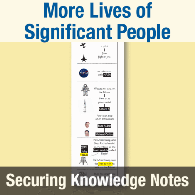 Image of Year 1 History, More lives of Significant People (Neil Armstrong, Mae Jemison, Bernard Harris Jr, Tim Peake) Knowledge Notes SKN CUSP Resource