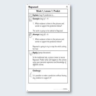 Y1 Reading (Rapunzel) Knowledge Notes SKN