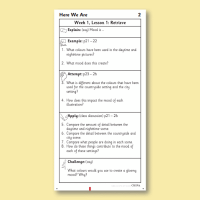 Y1 Reading (Here We Are 2) Knowledge Notes KN