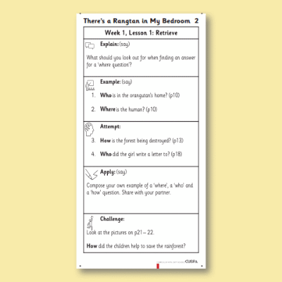 Y1 Reading (There’s a Rangtan in my Bedroom 2) Knowledge Notes KN