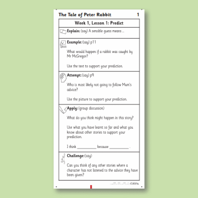 Y1 Reading (The Tale of Peter Rabbit 1) Knowledge Notes KN