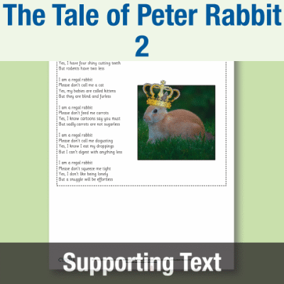 Image of Year 1 Reading (The Tale of Peter Rabbit 2) Supporting Text ST CUSP Resource