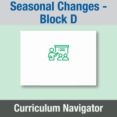 Image of Year 01 Science (Seasonal Changes - Block D) Curriculum Navigator CUSP ResourceAccess Summer 140x195mm Printed in Black;    1 Leaf Set in pads of 16