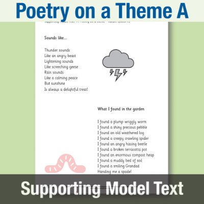 Image of Year 1 Writing A (Poetry on a Theme) Supporting Model Text SMT CUSP Resource