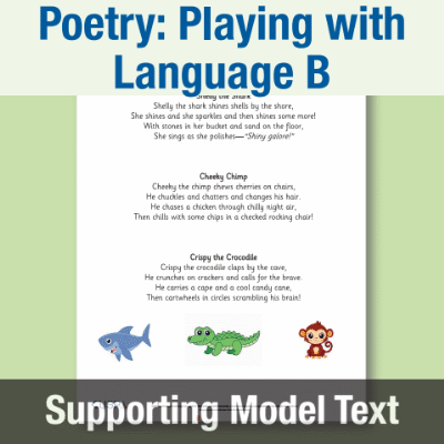 Image of Year 1 Writing B (Poetry: Playing with Language) Supporting Model Text SMT CUSP Resource