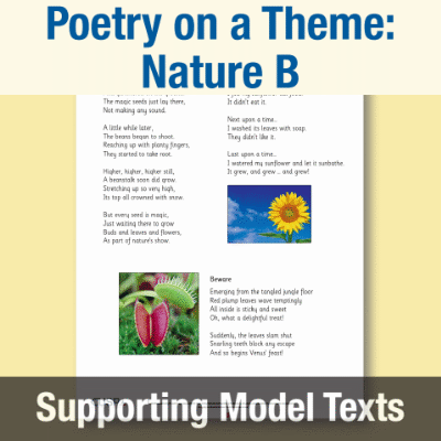 Image of Year 1 Writing B (Poetry on a Theme: Nature) Supporting Model Text SMT CUSP Resource