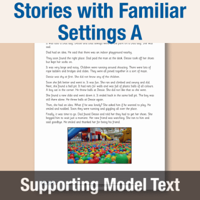 Image of Year 1 Writing A (Stories with Familiar Settings) Supporting Model Text SMT CUSP Resource