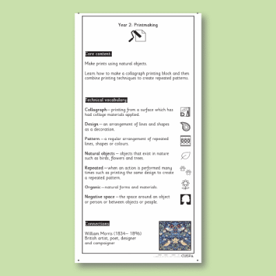 Y2 Art and Design C (Printmaking) Knowledge Notes KN
