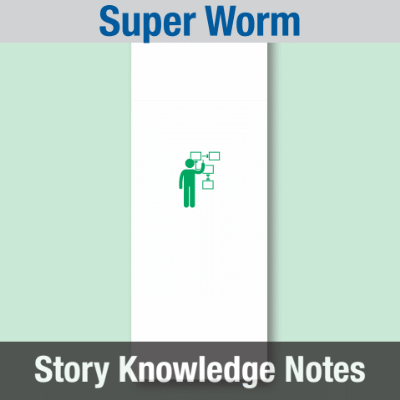 Image of Year 02 Communication (Super Worm) Story Knowledge Notes CUSP ResourceAccess Autumn 277x102mm Printed in Black;    4 Leaf Set in pads of 16
