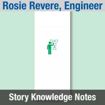 Image of Year 02 Communication (Rosie Revere, Engineer) Story Knowledge Notes CUSP ResourceAccess Summer 277x102mm Printed in Black;    3 Leaf Set in pads of 16