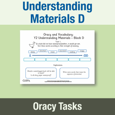 Image of Year 2 Design and Technology D (Understanding Materials) Oracy Tasks OT CUSP Resource