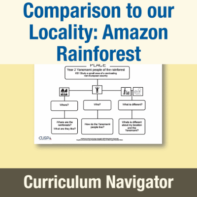 Image of Year 2 Geography (Compare a Different Non-European Location to our Locality - Amazon Rainforest) Curriculum Navigator CN CUSP Resource