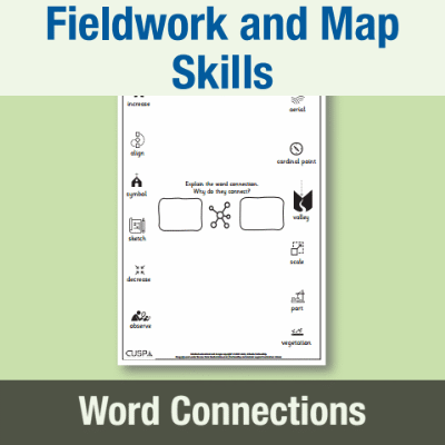 Image of Year 2 Geography (Fieldwork and Map Skills) Word Connections WC CUSP Resource