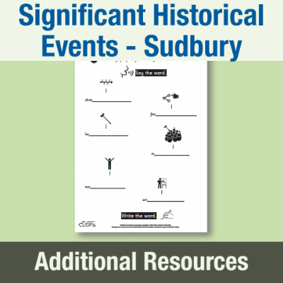Image of Year 2 History (Significant Historical Events, People, Places: Sudbury) AR High Frequency and Transferable Words CUSP Resource