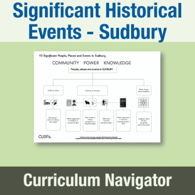 Image of Year 2 History (Significant Historical Events, People, Places: Sudbury) Curriculum Navigator CUSP Resource