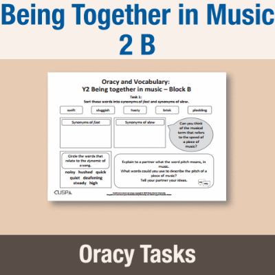 Image of Year 2 Music B (Being Together in Music 2) Oracy Tasks OT CUSP Resource