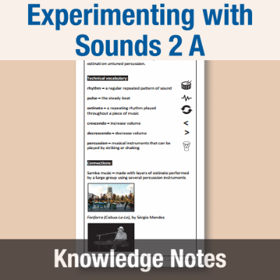 Image of Year 2 Music A (Experimenting with Sounds 2) Knowledge Notes KN CUSP Resource