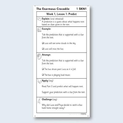 Y2 Reading (The Enormous Crocodile 1) Knowledge Note SKN