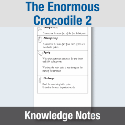 Image of Year 2 Reading (The Enormous Crocodile 2) Knowledge Notes KN CUSP Resource