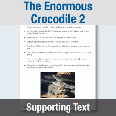 Image of Year 2 Reading (The Enormous Crocodile 2) Supporting Text ST CUSP Resource