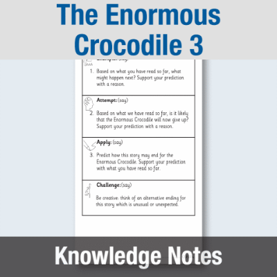 Image of Year 2 Reading (The Enormous Crocodile 3) Knowledge Notes KN CUSP Resource
