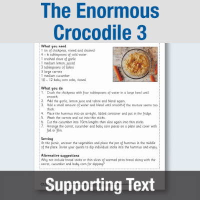 Image of Year 2 Reading (The Enormous Crocodile 3) Supporting Text ST CUSP Resource