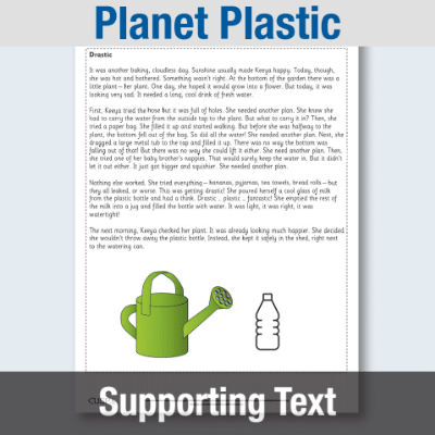 Image of Year 2 Reading (Planet Plastic) Supporting Text ST CUSP Resource