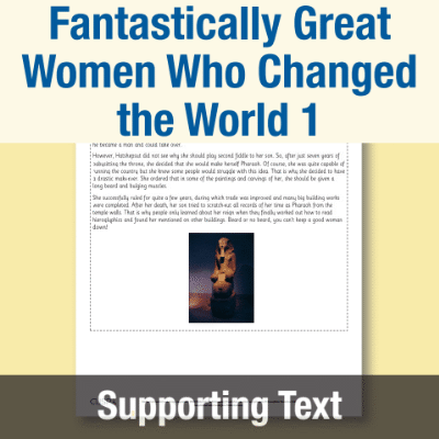 Image of Year 2 Reading (Fantastically Great Women Who Changed the World 1) Supporting Text ST CUSP Resource