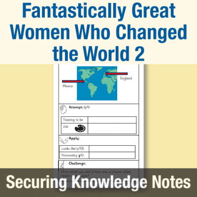 Image of Year 2 Reading (Fantastically Great Women Who Changed the World 2) Knowledge Notes SKN CUSP Resource
