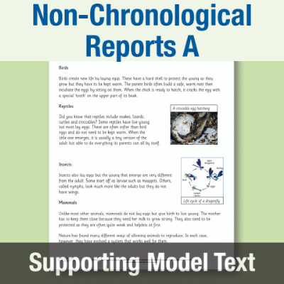 Image of Year 2 Writing A (Non-Chronological Reports) Supporting Model Text SMT CUSP Resource