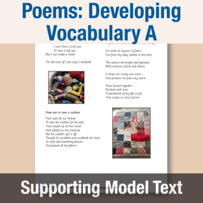 Image of Year 2 Writing A (Poems: Developing Vocabulary) Supporting Model Text SMT CUSP Resource