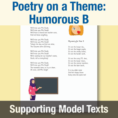 Image of Year 2 Writing B (Poetry on a Theme: Humorous) Supporting Model Text SMT CUSP Resource
